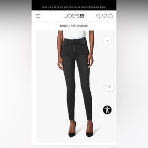 Joe’s Black skinny jeans